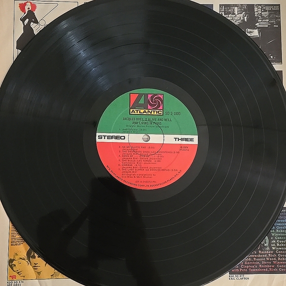 Jacques Brel Is Alive And Well Soundtrack 1974 Atlantic Vinyl LP Album - Picture 10 of 11